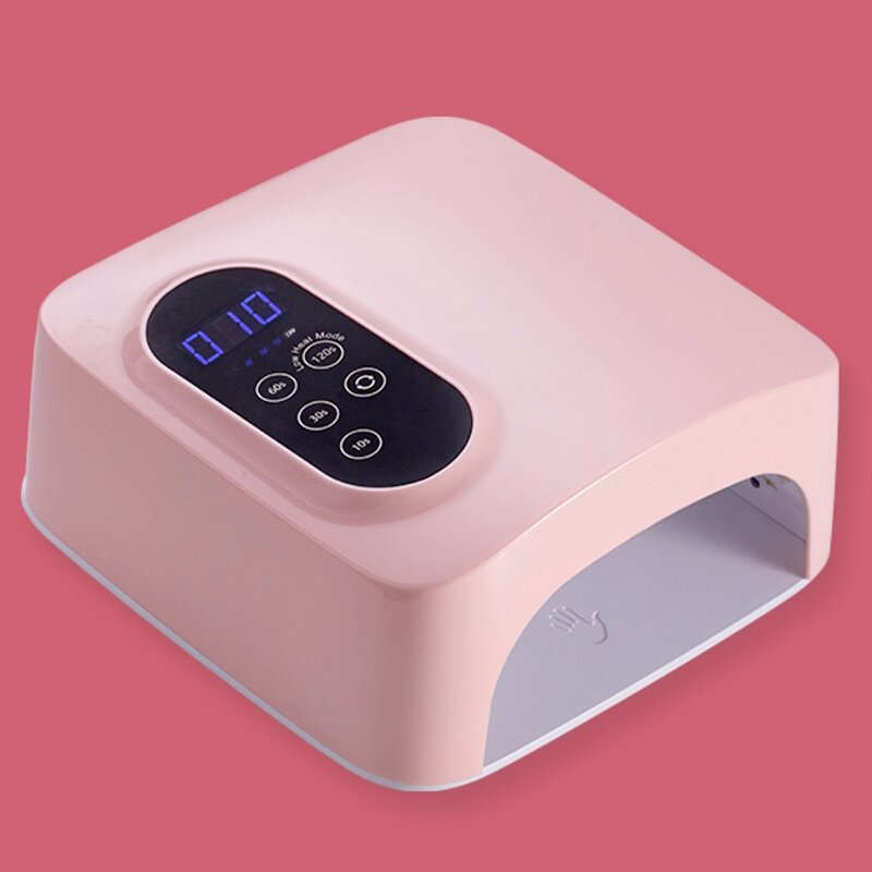 M&r 601Pro 72W Lámpara de uñas LED inalámbrica, secadora de uñas LED recargable, lámpara de rizado de uñas rápida inalámbrica de 15600 mAh, herramientas de manicura de manicura de arte de uñas de uñas de gel profesional para el hogar y el salón (recargable)