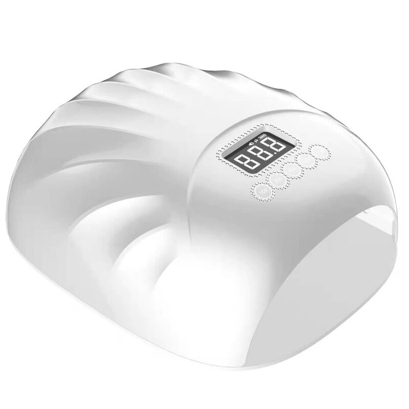 M&r 802Pro Lámpara de uñas LED inalámbrica inalámbrica, secadora de uñas inalámbricas, luz de uñas LED recargable de 72W, lámpara de uñas LED UV de gel portátil con 4 sensores de ajuste de temporizador y pantalla LCD verde