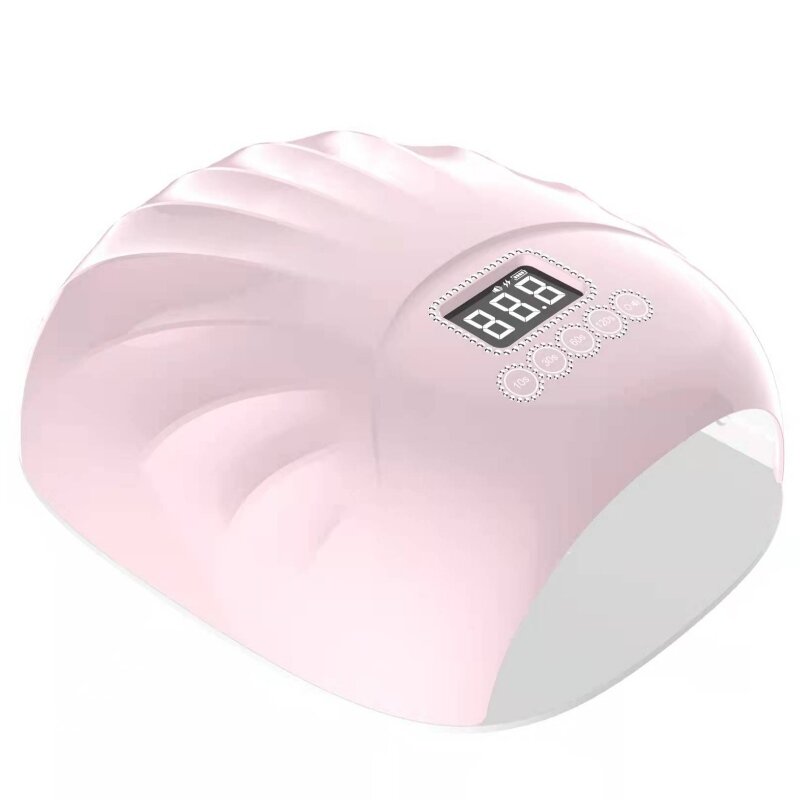 M&r 802Pro Lámpara de uñas LED inalámbrica inalámbrica, secadora de uñas inalámbricas, luz de uñas LED recargable de 72W, lámpara de uñas LED UV de gel portátil con 4 sensores de ajuste de temporizador y pantalla LCD verde