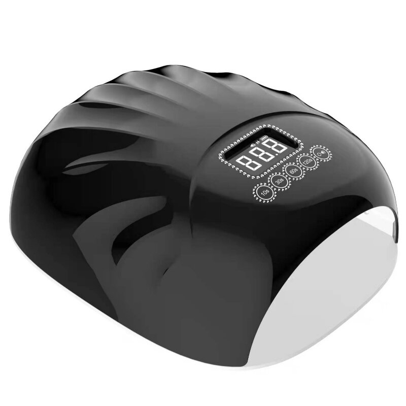 M&r 802Pro Lámpara de uñas LED inalámbrica inalámbrica, secadora de uñas inalámbricas, luz de uñas LED recargable de 72W, lámpara de uñas LED UV de gel portátil con 4 sensores de ajuste de temporizador y pantalla LCD verde